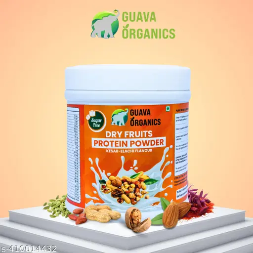 Guava Organics Dry Fruit Protein Powder with Natural Dry Fruits with Immunity Boosters, Vitamins & Minerals | 200 Grams
